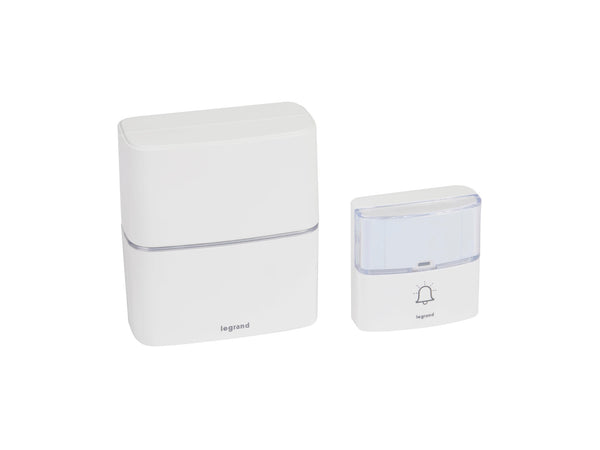 Legrand draadloze deurbelset 200m 30 melodieën wit