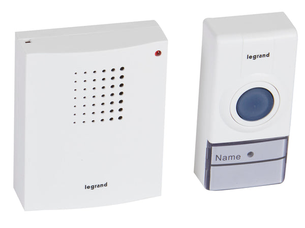 Legrand draadloze deurbelset 50m 16 melodieën wit