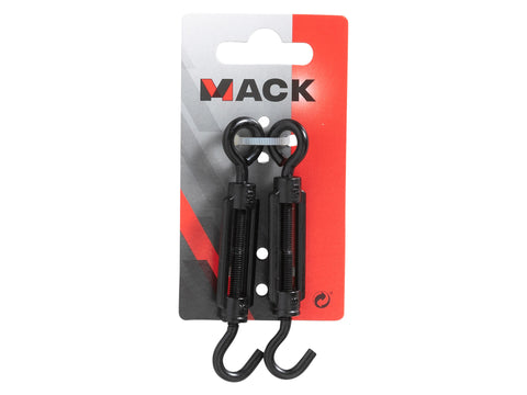 Mack draadspanner met oog en haak M5 50mm zwart 2 stuks