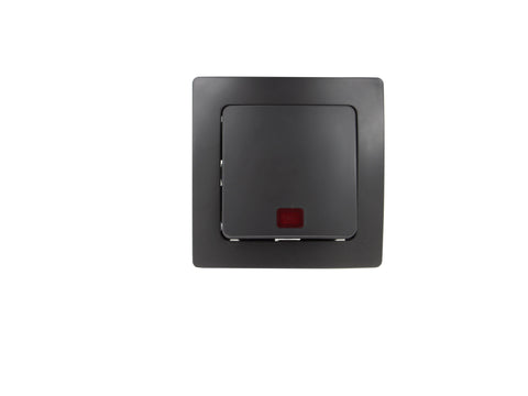 Profile drukknop + LED mat zwart