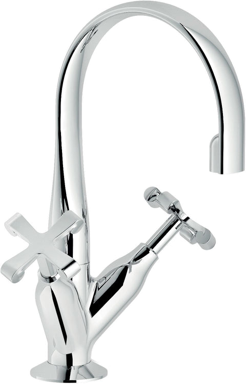 2GREEPS Mengkraan lavabo carlos primero nobili automatische sluiting chroom, kranen & mengkranen — SKU DESCO-185923
