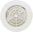 GRILLE RONDE NICOLL POUR TUBE PVC 125MM BLANCHE +MOUSTIQUAIRE