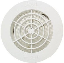 GRILLE RONDE NICOLL POUR TUBE PVC 125MM BLANCHE +MOUSTIQUAIRE