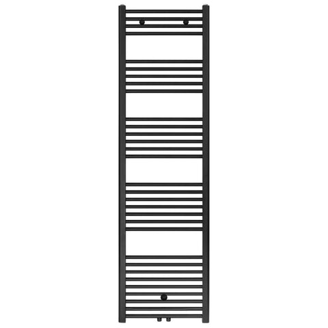 Belrad handdoekdroger - links-rechts/middenaansluiting - 699 watt - 1800X400CM - mat zwart, handdoekradiatoren — SKU MB-15772-19299, EAN 5404029154983