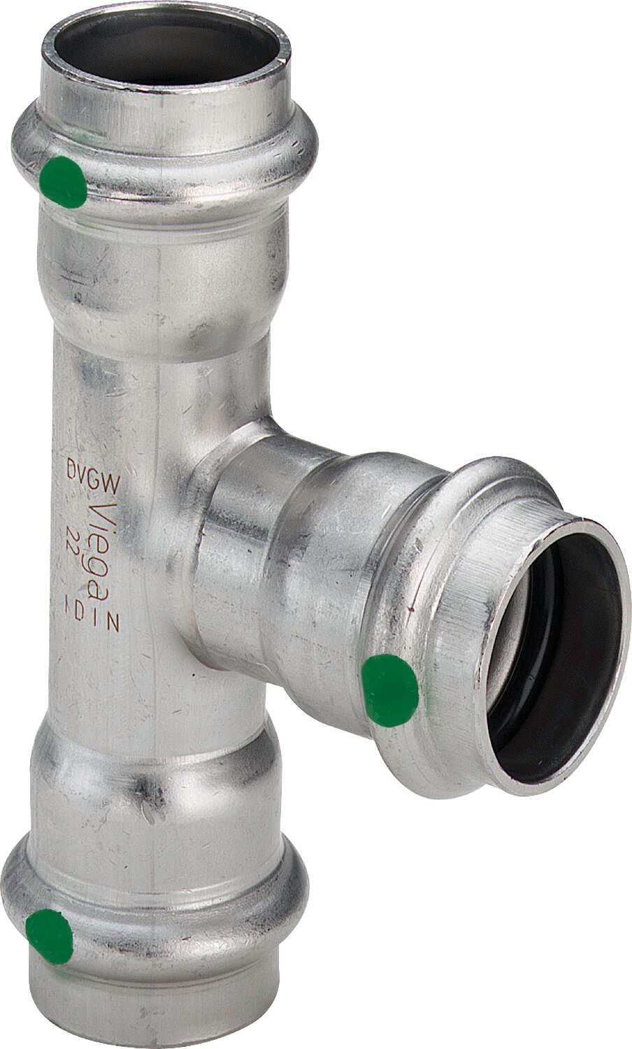 RED. T 28-22-28MM SANPRESS INOX VIEGA