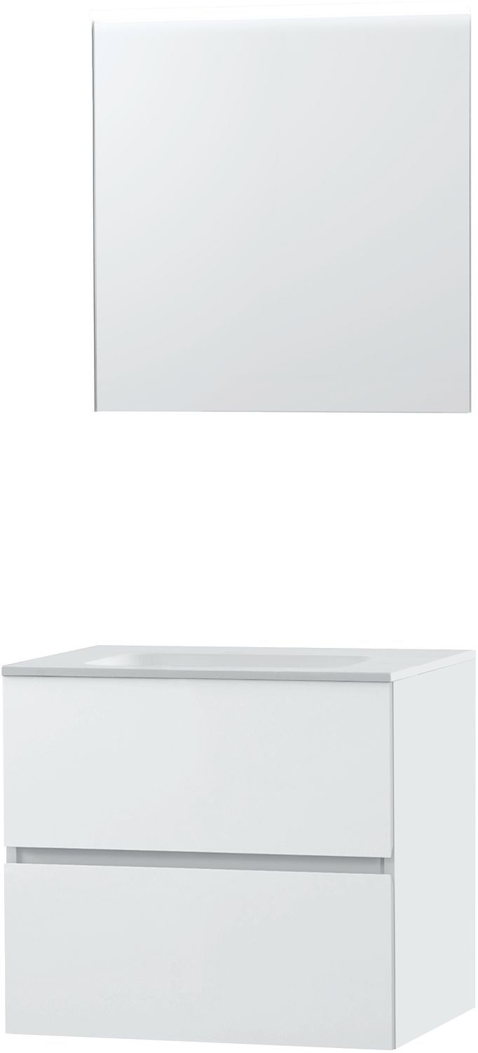 Meubel Molto poederwit 70 Solid spiegel