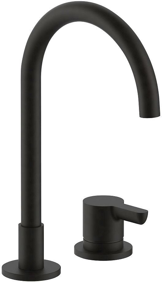 2 GATS MENGKRAAN LAVABO ICONA CLASSIC FANTINI ZONDER SLUITING 160MM ZWART PVD