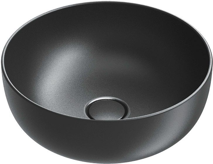 OPBOUWLAVABO SFERA CATALANO CATAGLAZE+ DIAMETER 42 H16 ZONDER OVERLOOP MAT ZWART