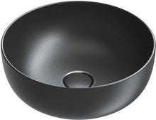 VASQUA A POSER SFERA CATALANO CATAGLAZE+ DIAMETRE 42 H16 SANS TROP-PLEIN NOIR MAT
