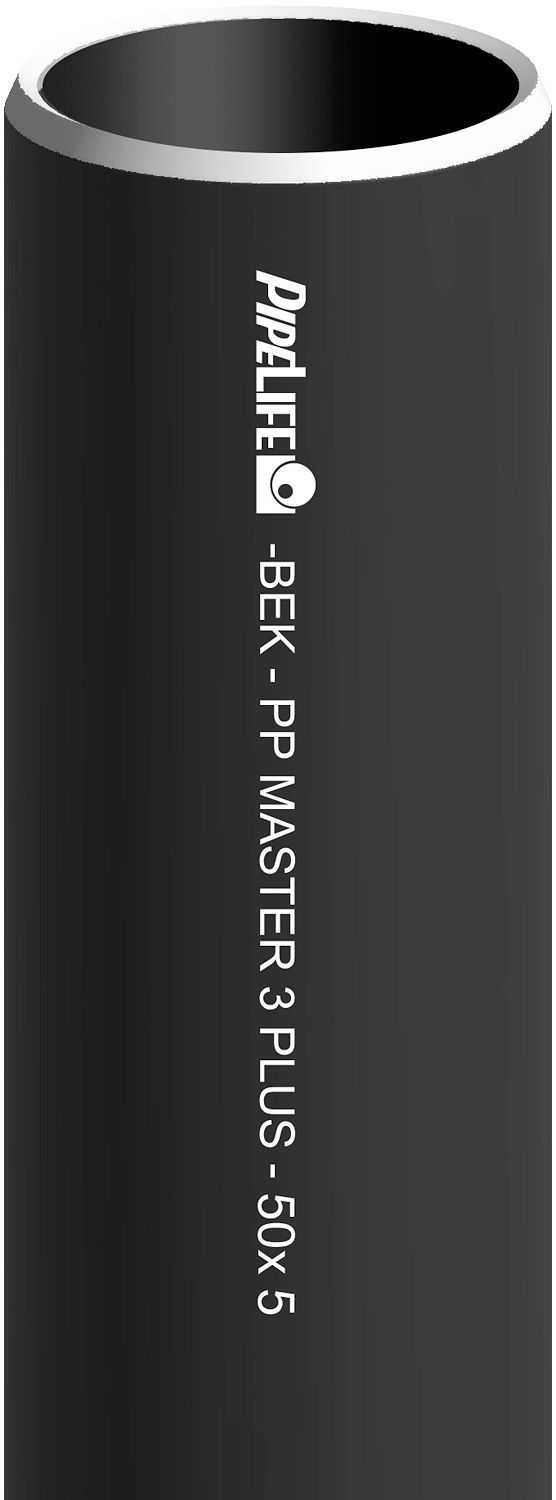 Buis zwart PP 50MM lengte 5M, buizen — SKU DESCO-65498