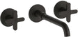 AFWERKSET 3GATS MENGKRAAN LAVABO ICONA CLASSIC FANTINI 200MM ZWART PVD