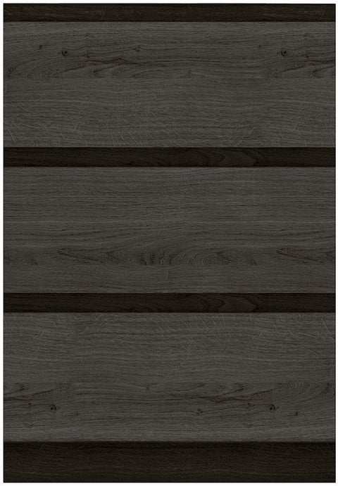 Onderbouw form/alano 3 laden staand 60CM +sokkel graphit eik