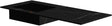 TABLET KERAMISCH MARMER PURO LAVABO S LINKS B120 H1,2 ZONDER KRAANGAT BAMBOO BLACK