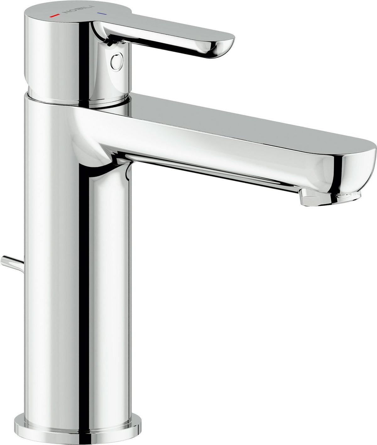 Eengreeps mengkraan lavabo abc+ coldstart met automatische sluiting nobili chroom