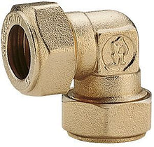 RACCORD A COMPRESSION COUDE GIACOMINI TUBE ACIER ZINGUE CC 28MM