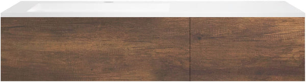 ONDERBOUW COFFEE 2 LADES 140 EIK.DEC.ROEST+WASTAFEL KUNSTMARMER  LINKS WIT