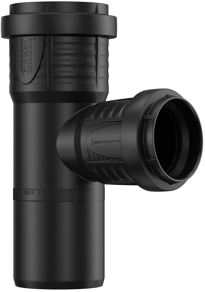 T PP 90°MFF 50-40MM ZWART
