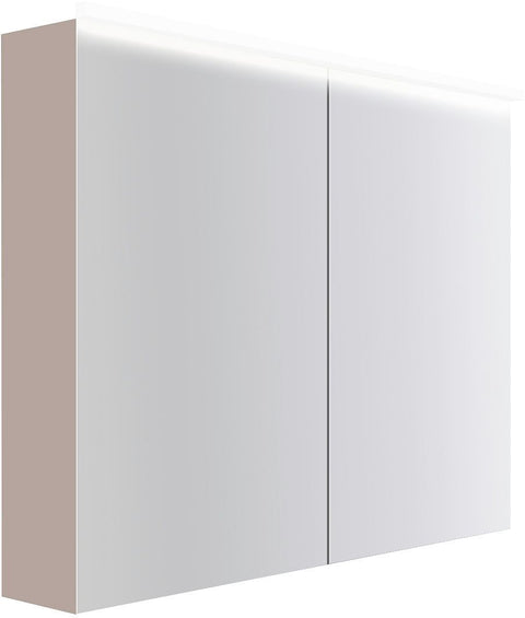 Spiegelkast COFFEE 2 deuren 1000MM 4250K basaltgrijs mat, badkamermeubelen — SKU DESCO-193070