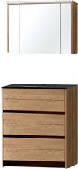 MEUBLE MOLTO SOL CHENE MASSIF SOLO 90 BLEU BELGE ARMOIRE TOILETTE