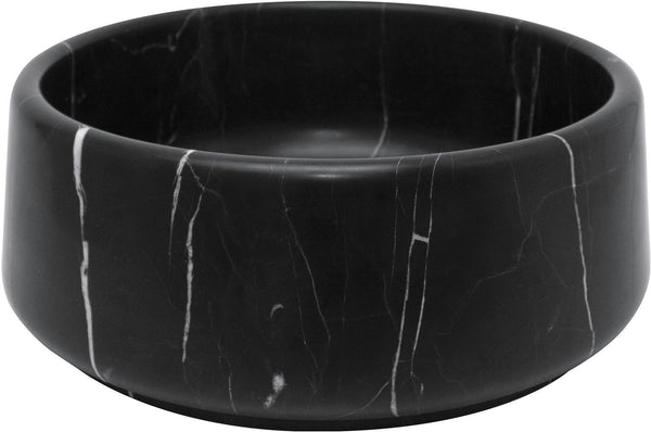 VASQUE A POSER MARBO DESCO COLLECTION DIAMETRE 38CM SANS TROP-PLEIN PIERRE NATURELLE NOIR