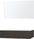 MEUBLE PURO DUO WENGE 120 1 TIROIR SOLID MOLTO MIROIR