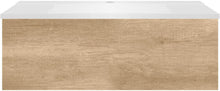 Onderbouw COFFEE 1 lade 90 eiken Decor kasjmier+wastafel wit
