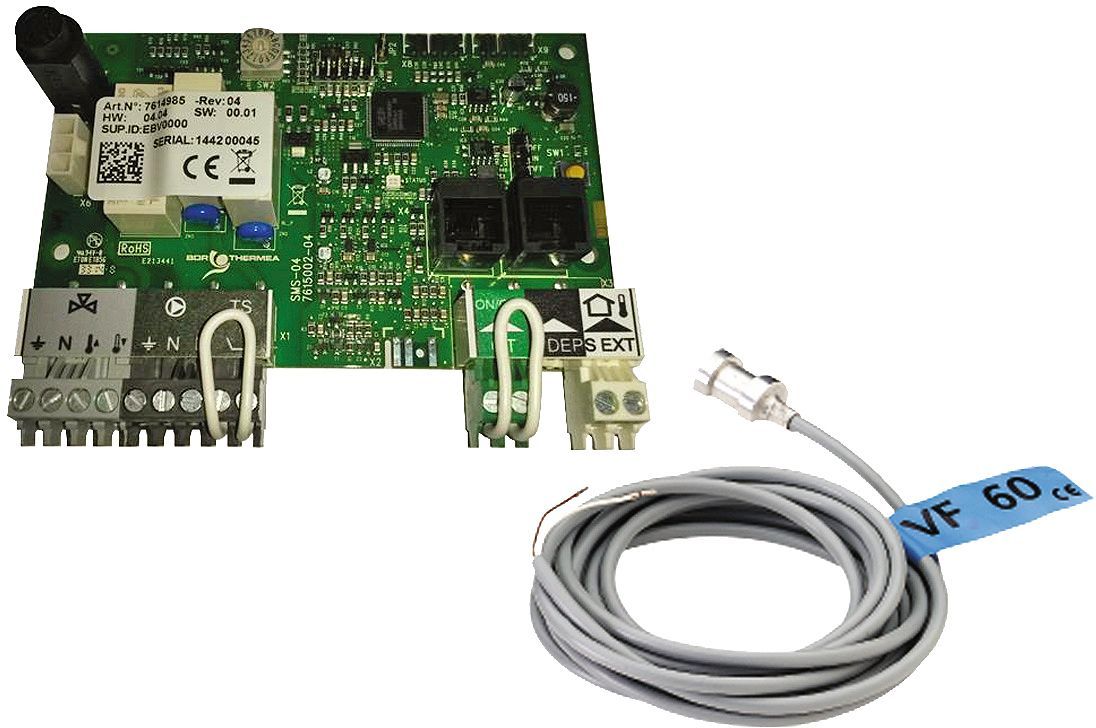 Set printplaat + vertrekvoeler + titaananode voor hera Condens boilermodule 110/160 esk remeha
