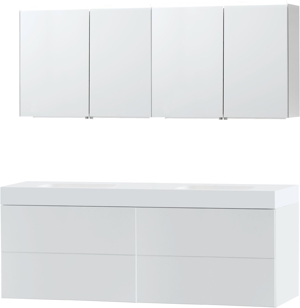 Meubel puro duo wit 180 Solid puro spiegelkast