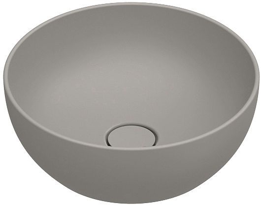 Opbouwlavabo Green catalano cataglaze+ diameter 40 H15 zonder overloop tortora satinato