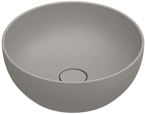 Opbouwlavabo Green catalano cataglaze+ diameter 40 H15 zonder overloop tortora satinato