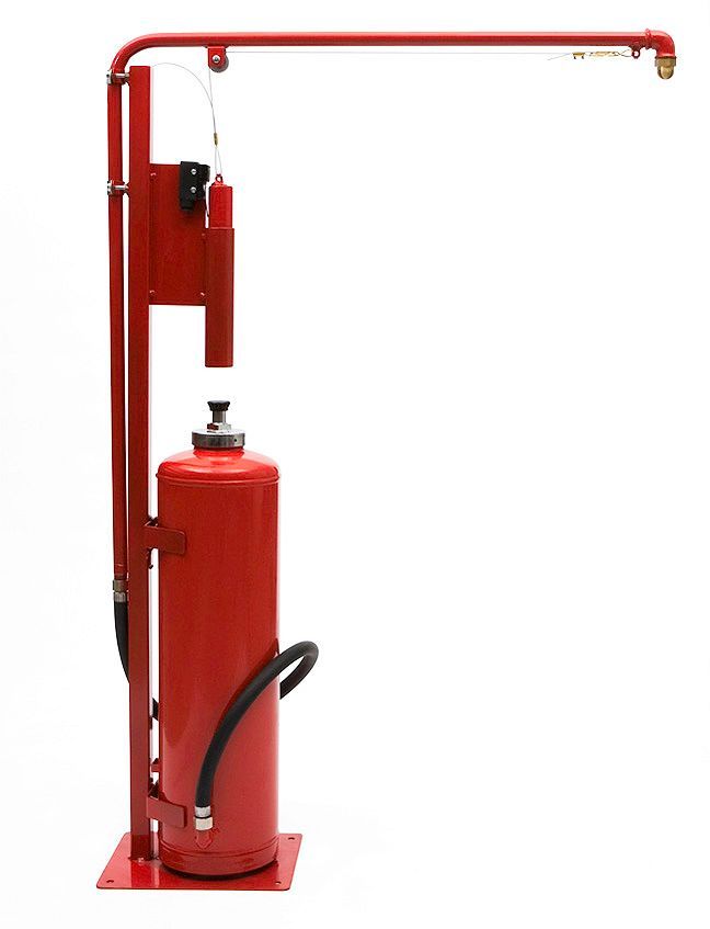 Automatische brandblusser abc P12AUT met frame