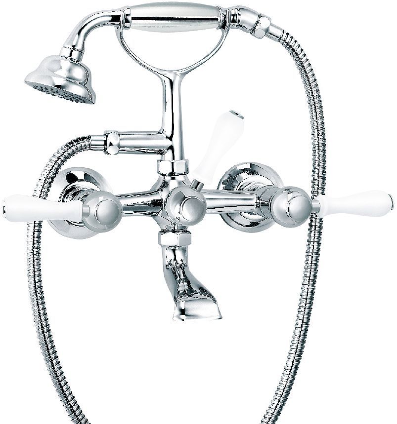 2GR.MGKR.BAD+HANDDOUCHE Flamant butler rvb nickel