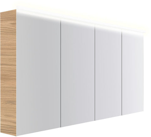 Spiegelkast COFFEE 4 deuren 1600MM 4250K eik klassiek