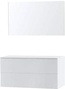Meubel puro duo wit 120 Solid opbouw spiegel