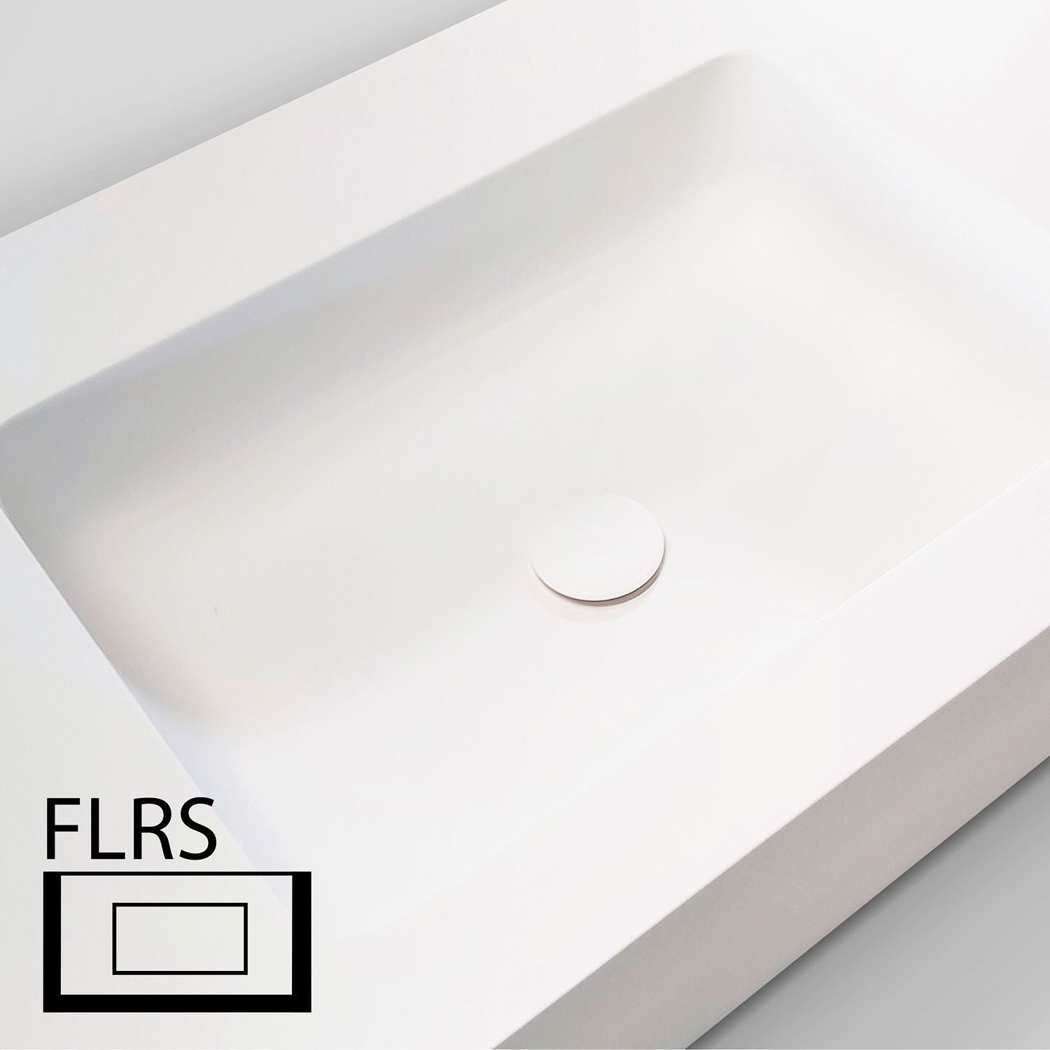TABLET TAILOR TOP 1 LAVABO LINKS FLRS 160CM SOLID XONYX WIT
