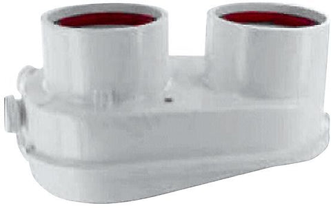 Clv adapter 2X80MM Alu voor turbomag 14-2/17-2 Vaillant