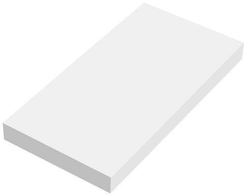 Wandtablet COFFEE 150X300X25MM tot 7KG mat wit