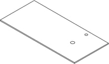 TABLET KERAMISCH MARMER PURO B140 H1,2 1AFVOERGAT/KRAANGAT RECHTS TRAVERTIN NEW