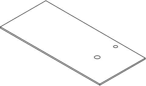 TABLET KERAMISCH MARMER PURO B140 H1,2 1AFVOERGAT/KRAANGAT RECHTS TRAVERTIN NEW