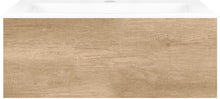 SOUS MEUBLE COFFEE 1 TIROIR 80 CHENE DECOR CACHMIRE +LAVABO PORCELAINE BLANC