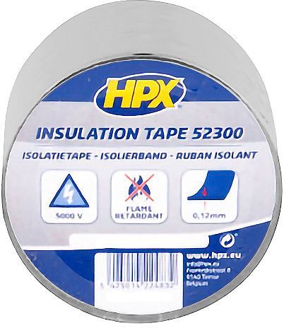 PVC ISOLEERBAND ZELFKLEVEND 5CM-20M GRIJS