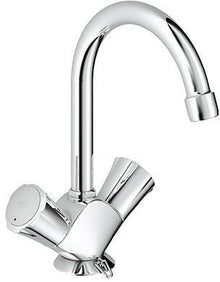 2GREEPSMENGKRAAN Lavabo Costa L Grohe draaibare uitloop met ketting chroom