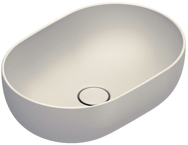 Opbouwlavabo sfera catalano cataglaze+ 50X35 H16 zonder overloop lino satinato