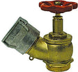 BORNE D'INCENDIE MURALE LAITON 6/4"+DEMI-RACCORD+BOUCHON ALU DSP45MM AVEC LEVIER