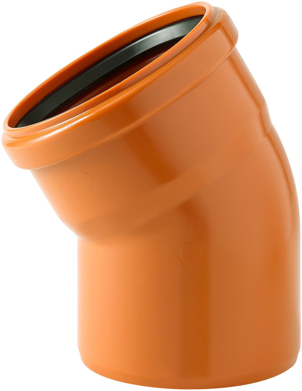 PVC elleboog riool 160MM 30° rood/bruin