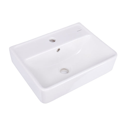Hansgrohe Handwasbakje Xanuia Q 45x34 cm wit glanzend met overloop en kraangat, handenwassers — SKU MB-27532-31065, EAN 4059625478684