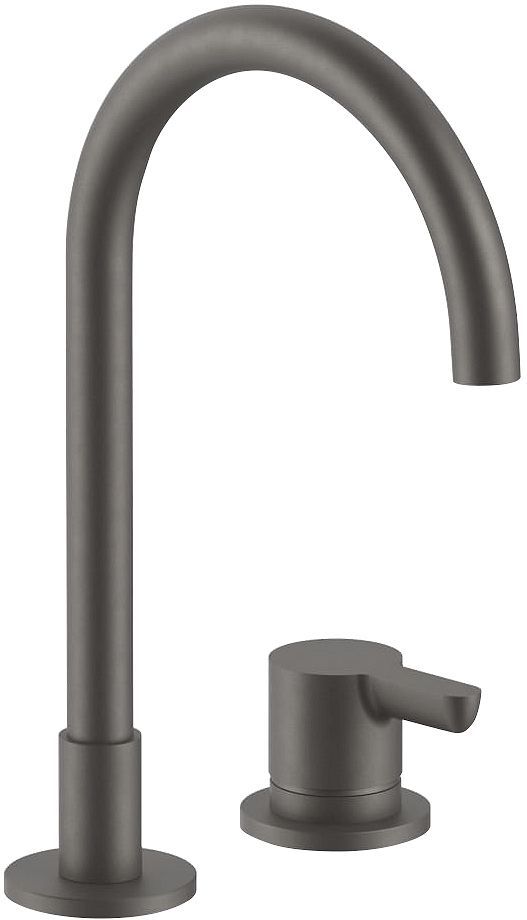 2 Gats mengkraan lavabo icona classic fantini zonder sluiting 160MM mat gun metal pvd