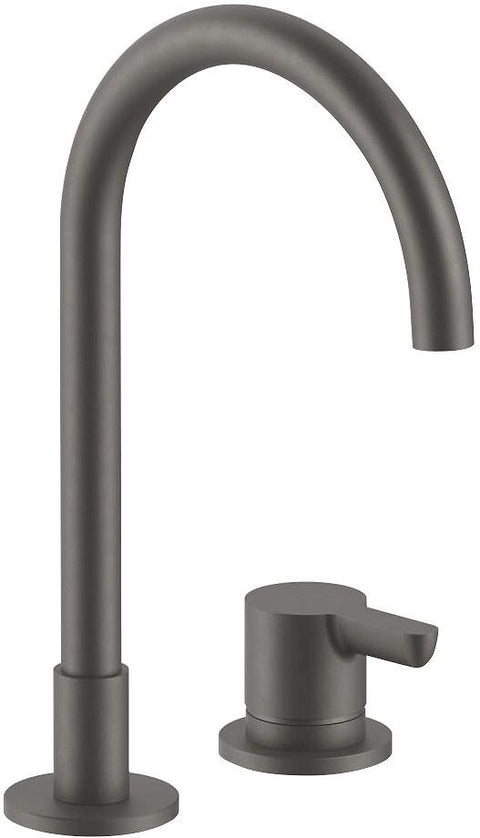 2 Gats mengkraan lavabo icona classic fantini zonder sluiting 160MM mat gun metal pvd