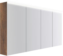 ARMOIRE TOILETTE COFFEE 4 PORTES 1600MM 4250K CHENE DECOR ROUILLE