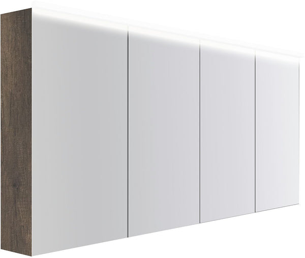 Spiegelkast COFFEE 4 deuren 1800MM 4250K kastanje Decor truffel
